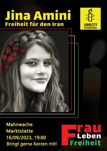 Jina Amini: Iran Mahnwache