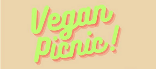 Schriftzug "Vegan Picnic"