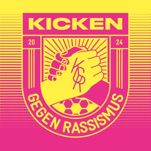 Plakat "Kicken gegen Rassismus"